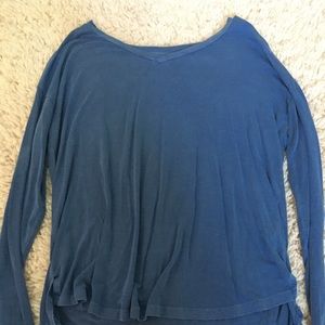 mossimo long sleeve blue shirt